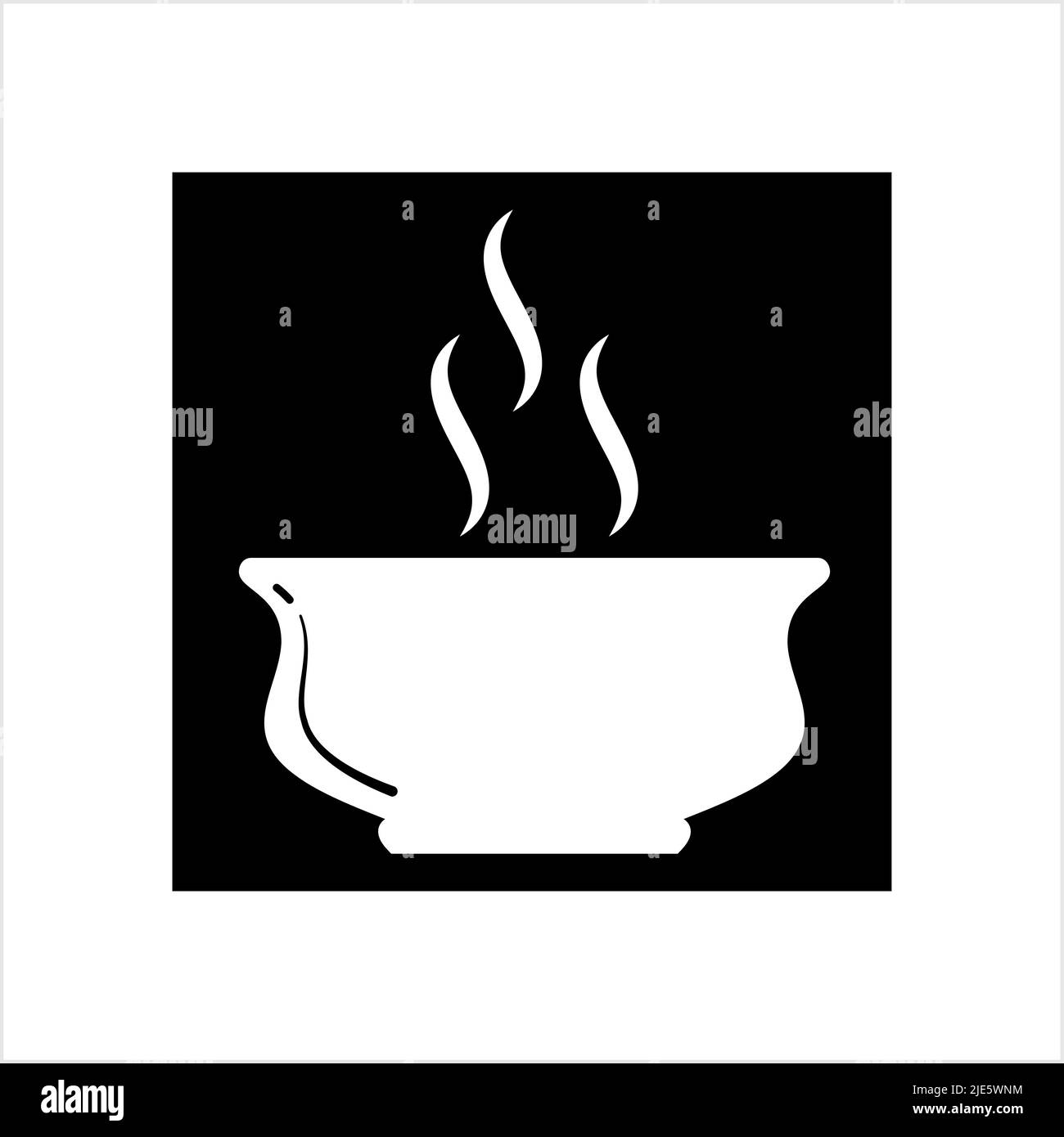 Hot Soup Icon Vector Art Illustration Stock Vector Image & Art - Alamy
