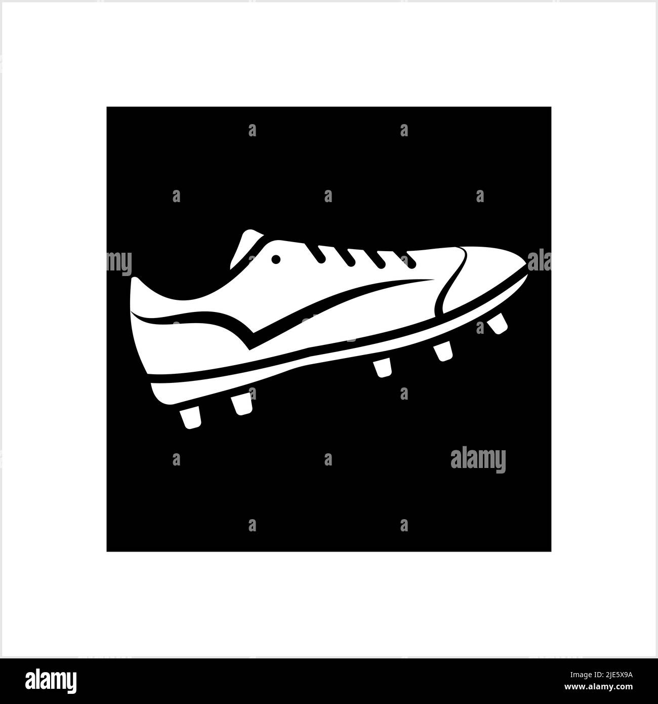 Soccer Shoe Icon, Sport Shoe Icon Vector Art Illustration Stock Vector ...