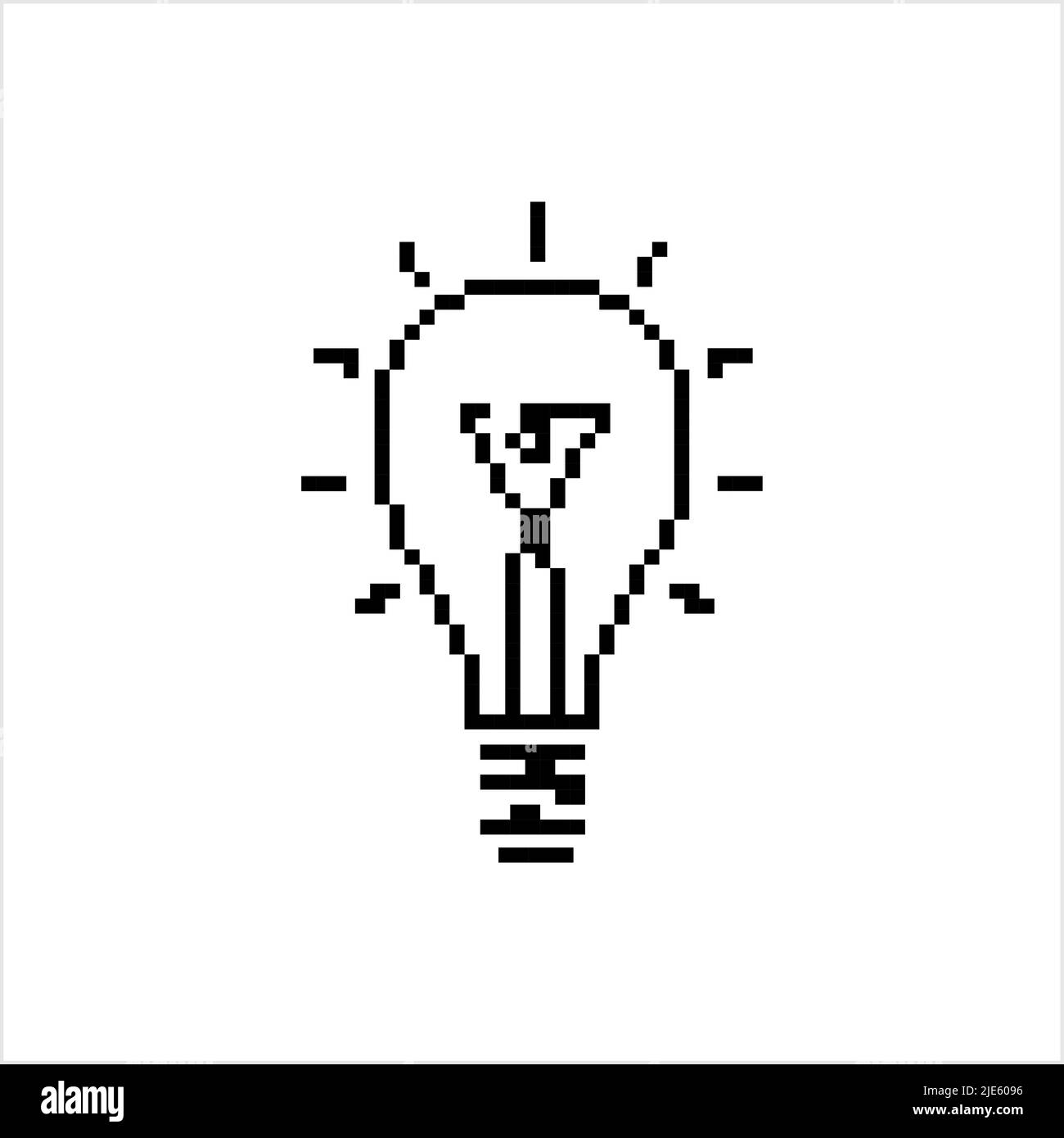 Pixel art Black and White Stock Photos & Images - Alamy