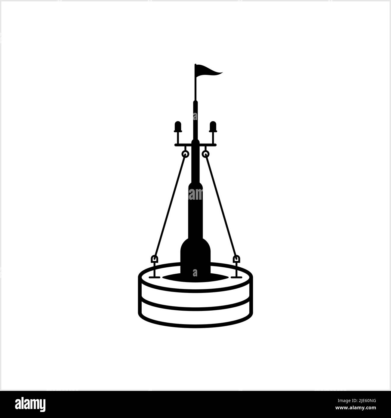 Buoy Icon, Float Buoy Icon Vector Art Illustration Stock Vector Image ...