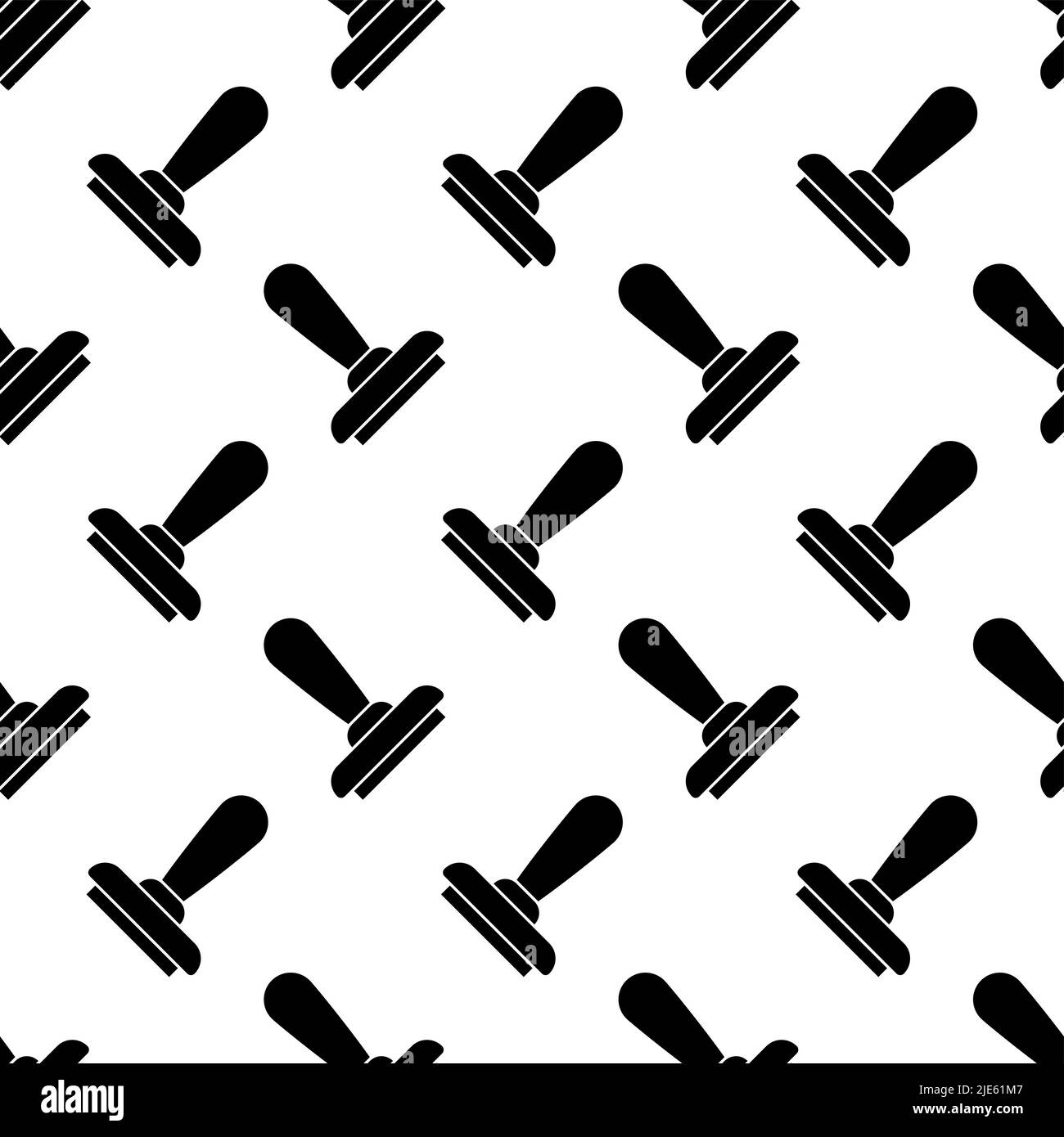 Rubber Stamp Icon Seamless Pattern Vector Art Illustration Stock Vector ...
