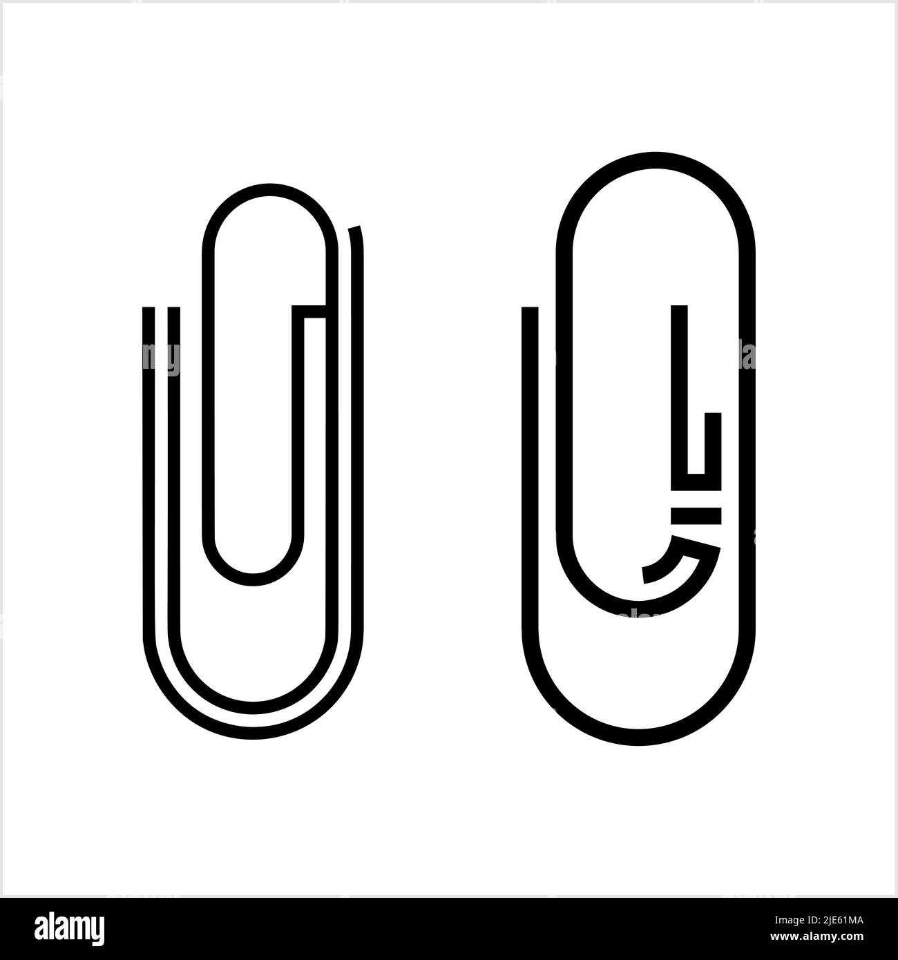 Paper Clip Icon Vector Art Illustration Stock Vector Image & Art Alamy