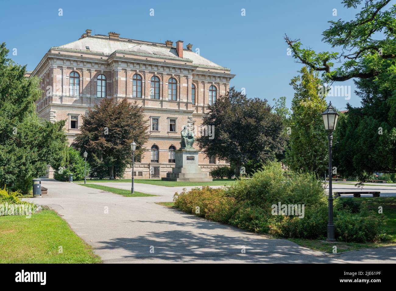 ZAGREB, CROATIA - JULY 29, 2021: Strossmayer Gallery of Old Masters Fine Art Museum it is part of the Croatian Academy of Sciences and Arts Stock Photo