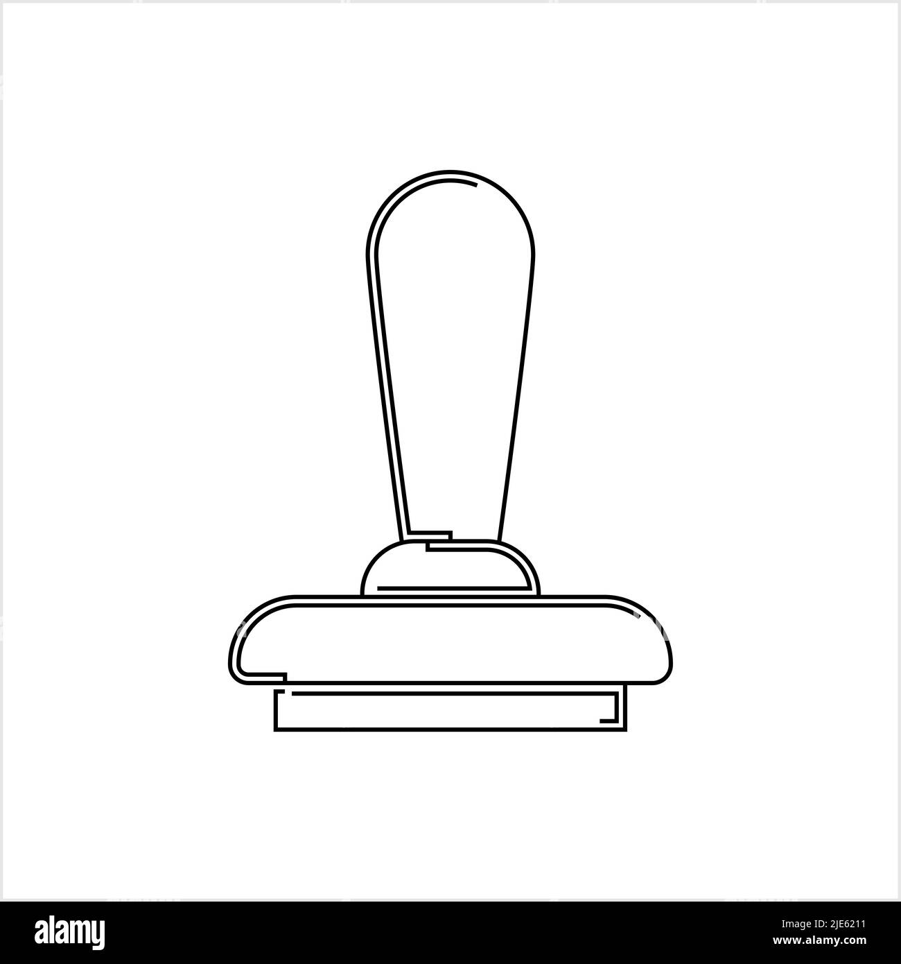 Rubber Stamp Icon Design Vector Art Illustration Stock Vector Image