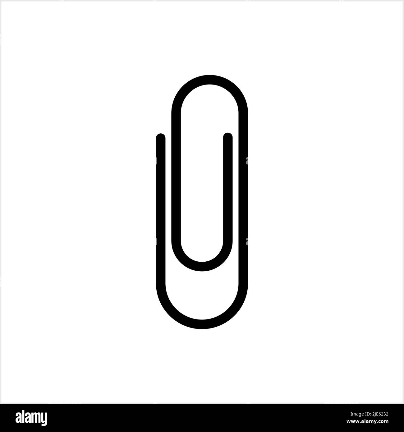 Paper Clip Icon Vector Art Illustration Stock Vector Image & Art Alamy