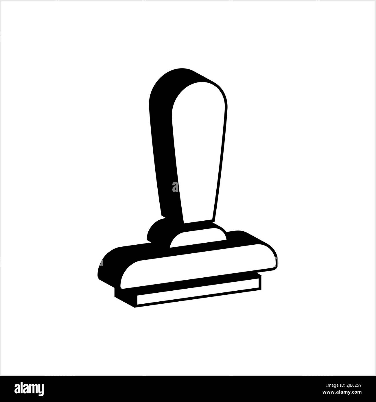 Rubber Stamp Icon Design Vector Art Illustration Stock Vector Image ...