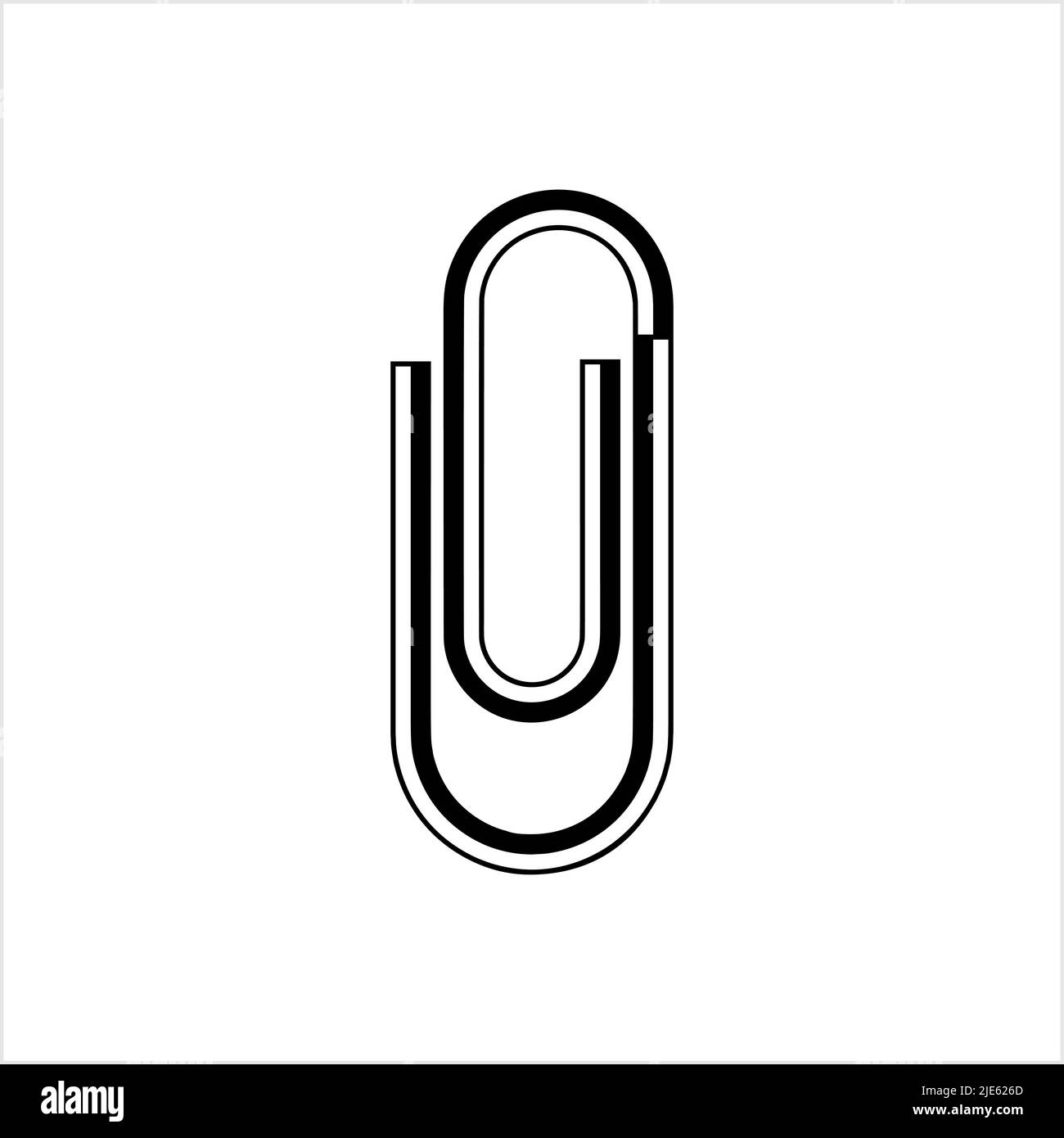 Paper Clip Icon Vector Art Illustration Stock Vector Image & Art Alamy