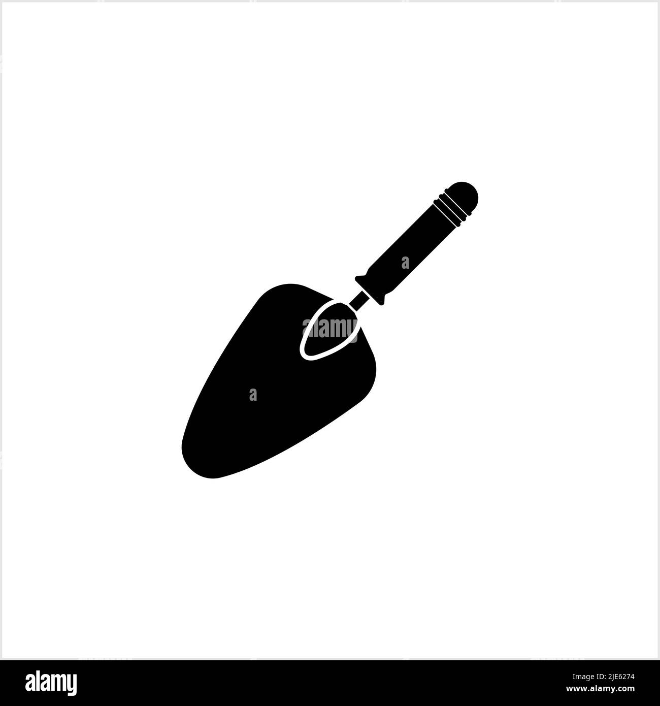 Trowel Icon, Trowel Vector Art Illustration Stock Vector Image & Art