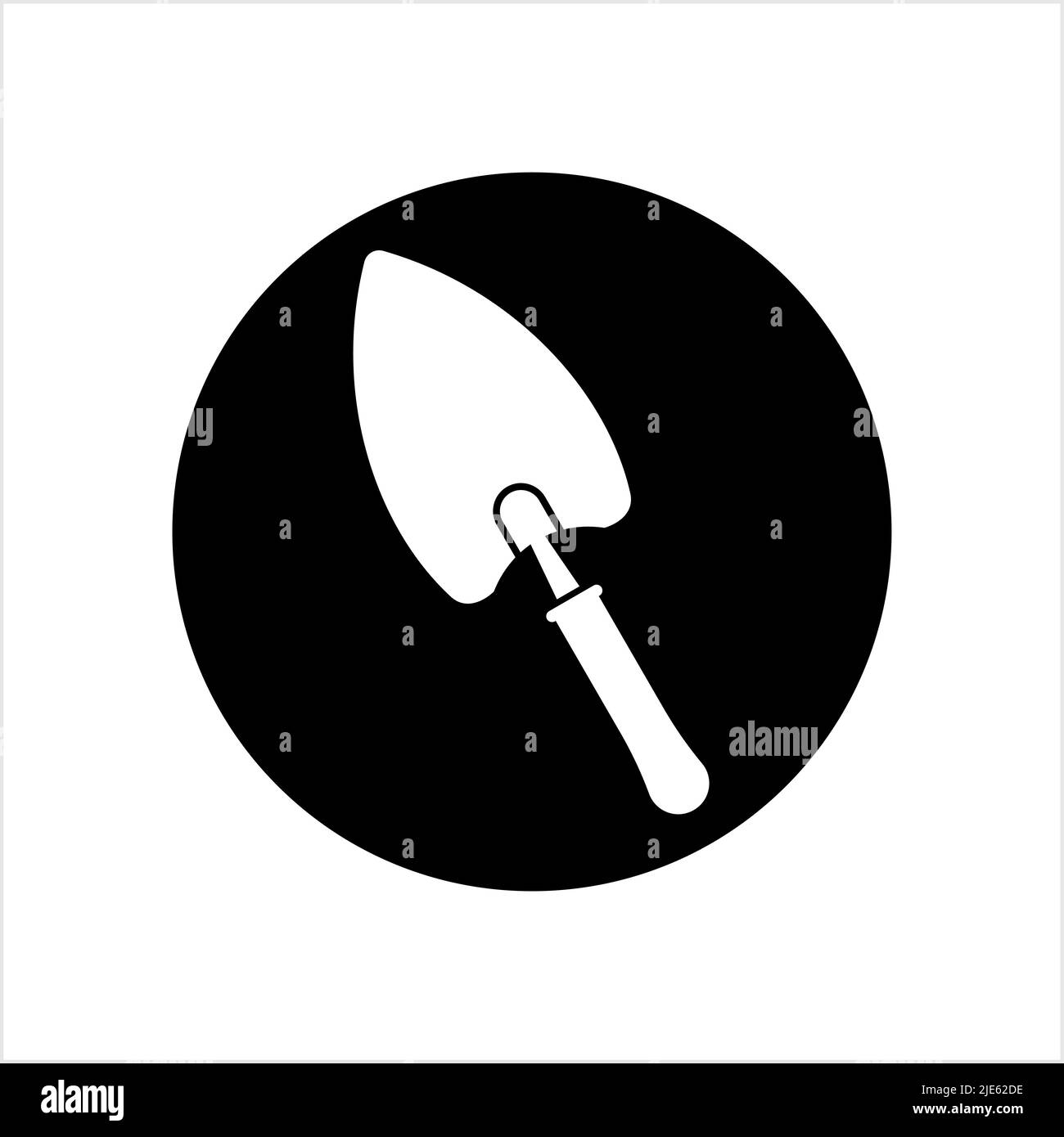 Trowel Icon, Trowel Vector Art Illustration Stock Vector Image & Art