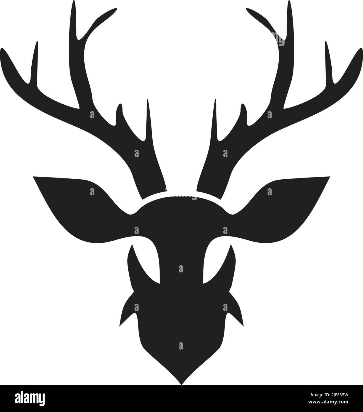 Simple deer logo design inspiration vector icon with isolated ...