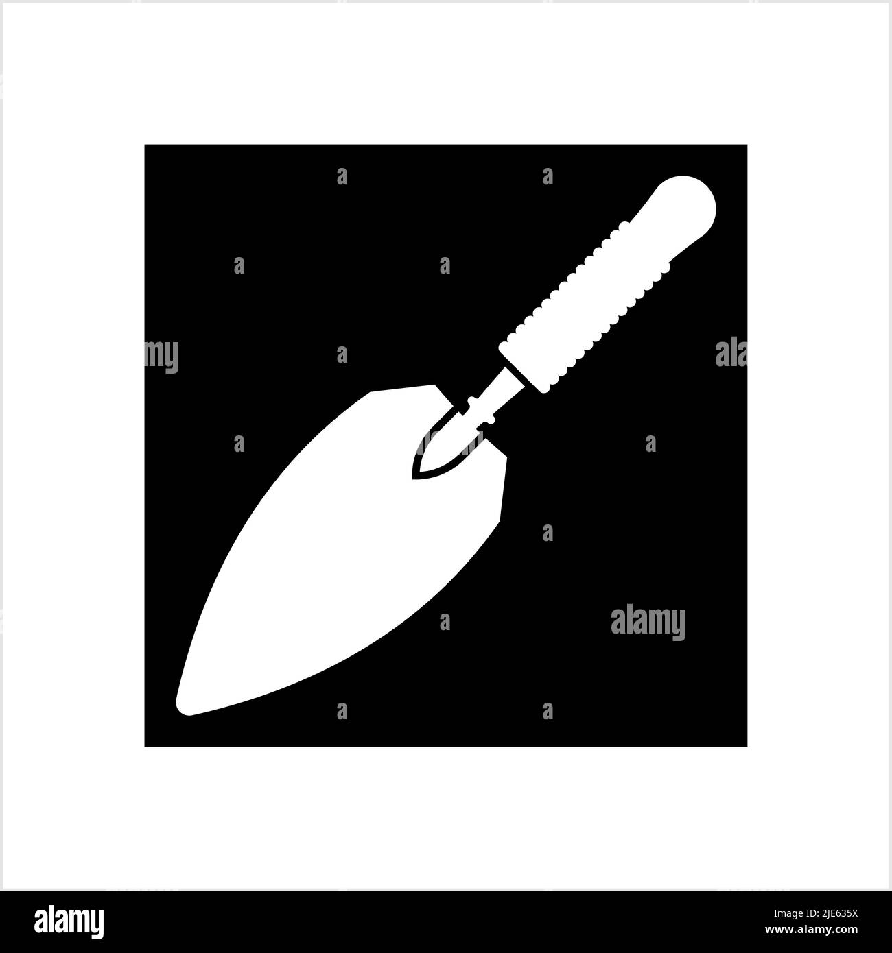 Trowel Icon, Trowel Vector Art Illustration Stock Vector Image & Art