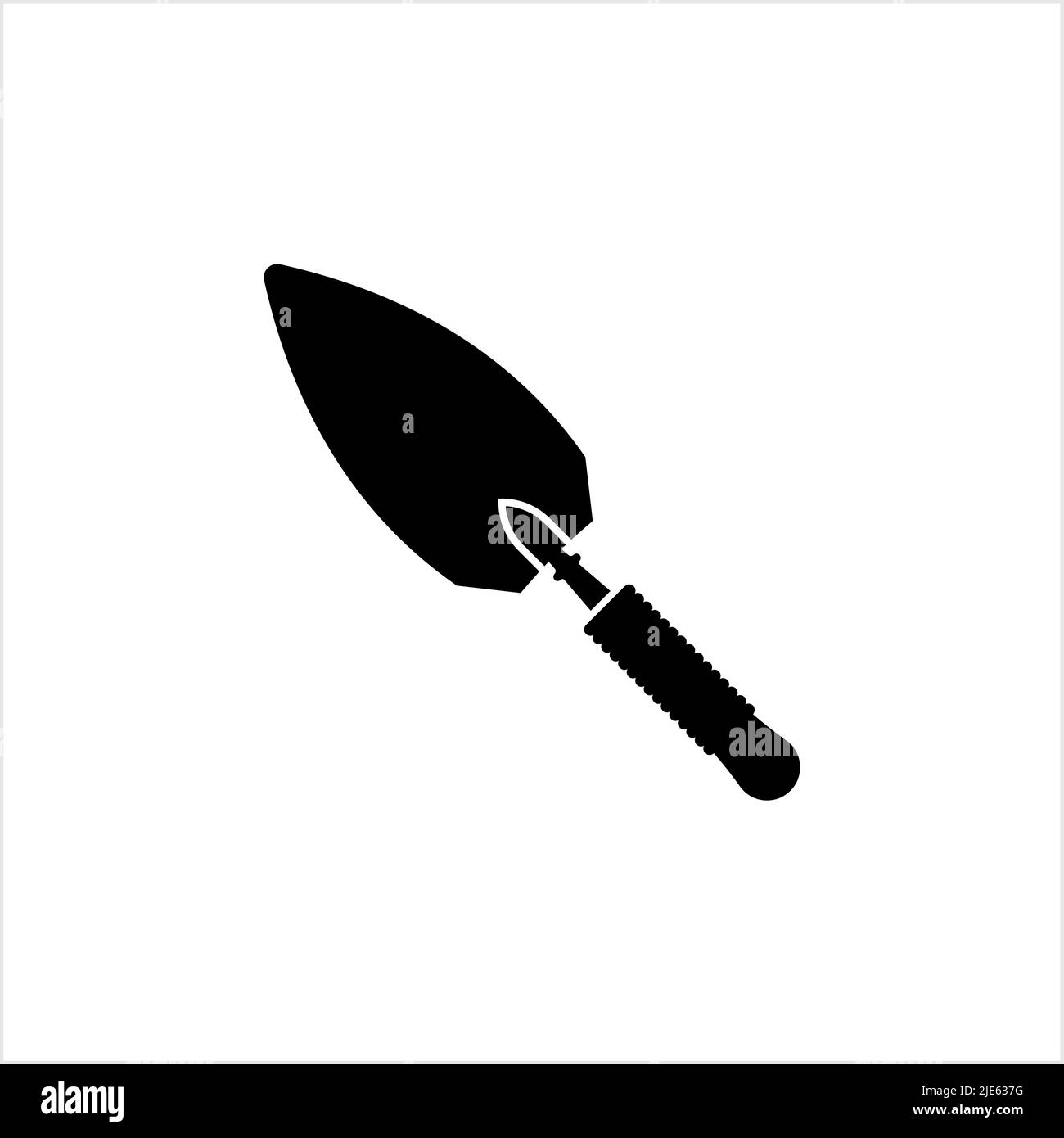 Trowel Icon, Trowel Vector Art Illustration Stock Vector Image & Art