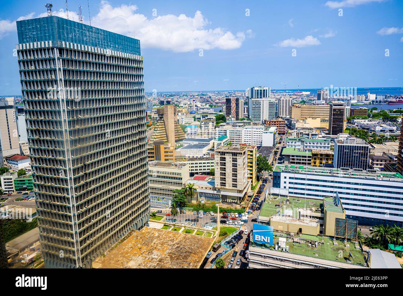 Daily life, people on the streets in Ivory Coast, Cote d'Ivoire, de