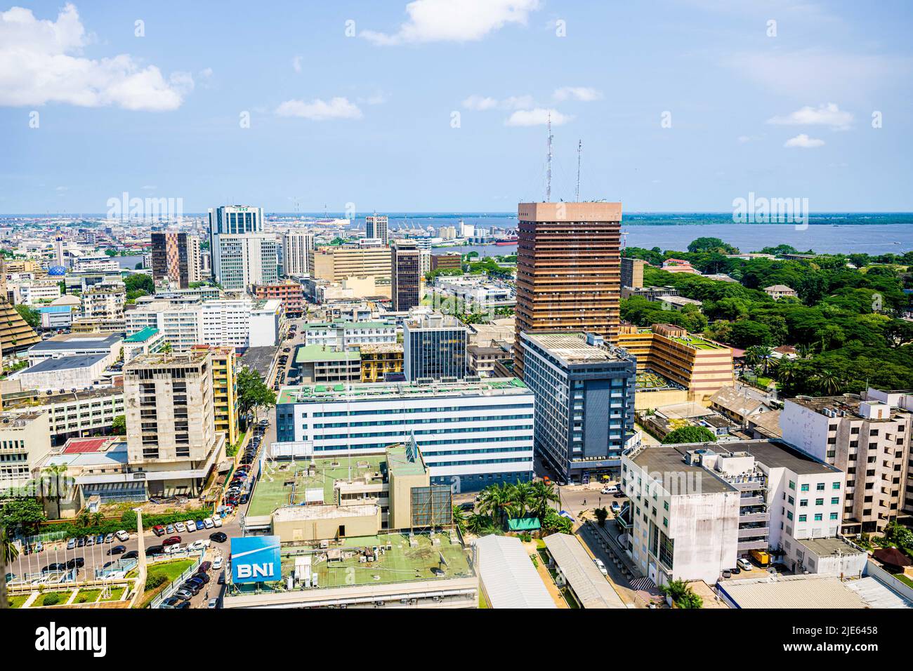 Daily life, people on the streets in Ivory Coast, Cote d'Ivoire, de