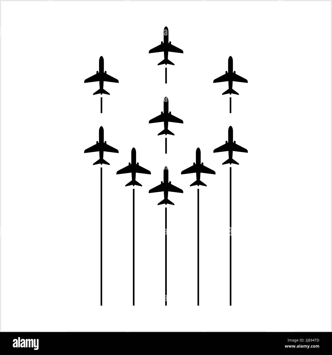 Airplane Flying Formation, Air Show Display, The Disciplined Flight