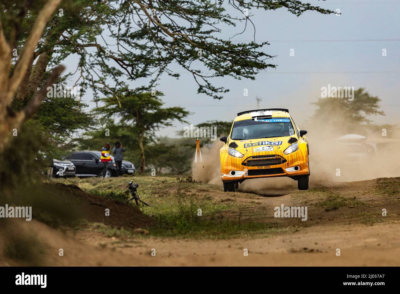Kahn Rally Car 25 PATEL Karan (ken), KHAN Tauseef (ken), Ford Fiesta Mk II, action ...