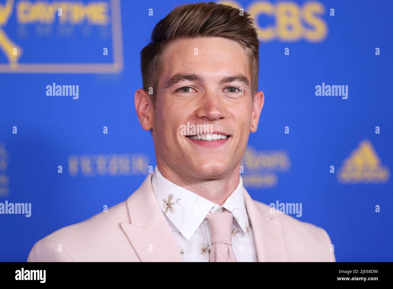 PASADENA, LOS ANGELES, CALIFORNIA, USA - JUNE 24: Lucas Adams arrives at the 49th Daytime Emmy Awards held at the Pasadena Convention Center on June 24, 2022 in Pasadena, Los Angeles, California, United States. (Photo by Xavier Collin/Image Press Agency) Stock Photo