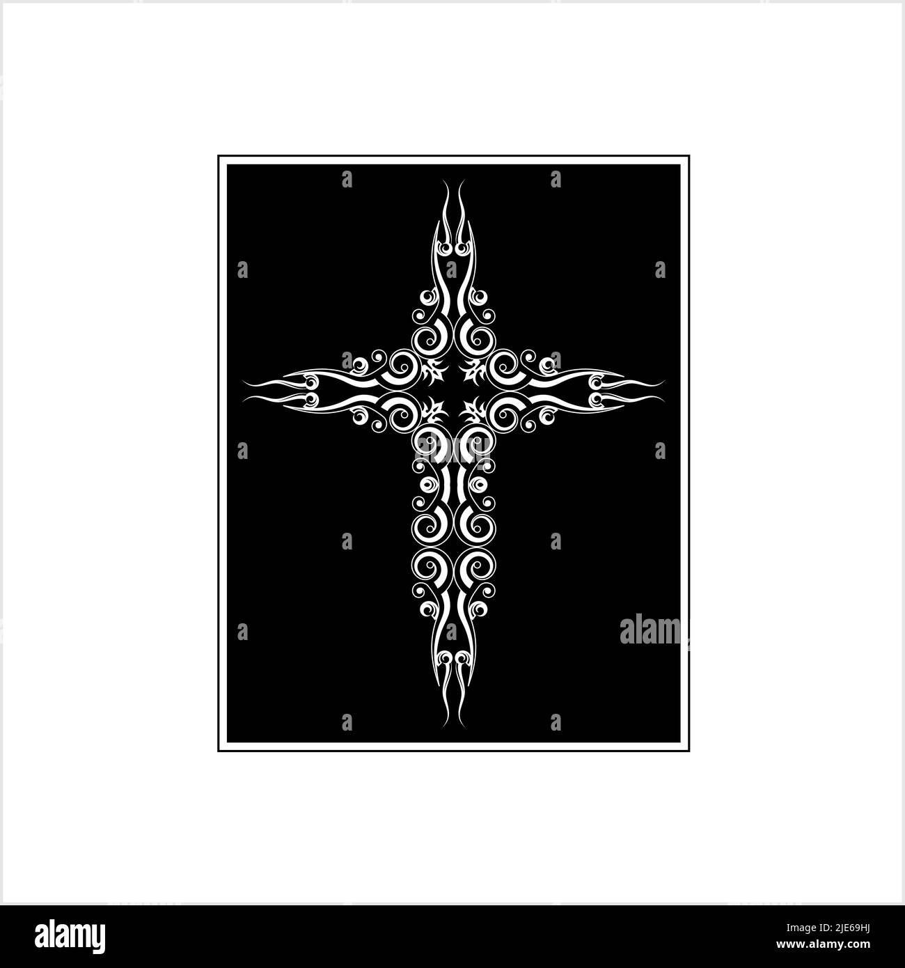 Christian Cross Design, The Symbol Of Christianity Vector Art