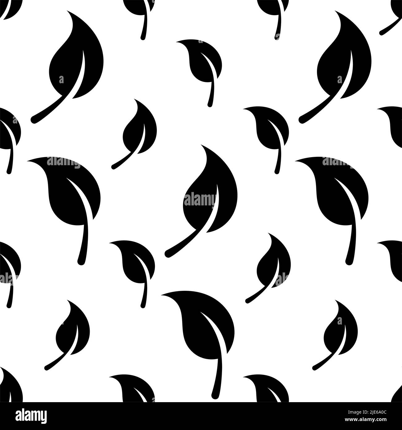 Leaf Icon Seamless Pattern Vector Art Illustration Stock Vector Image ...