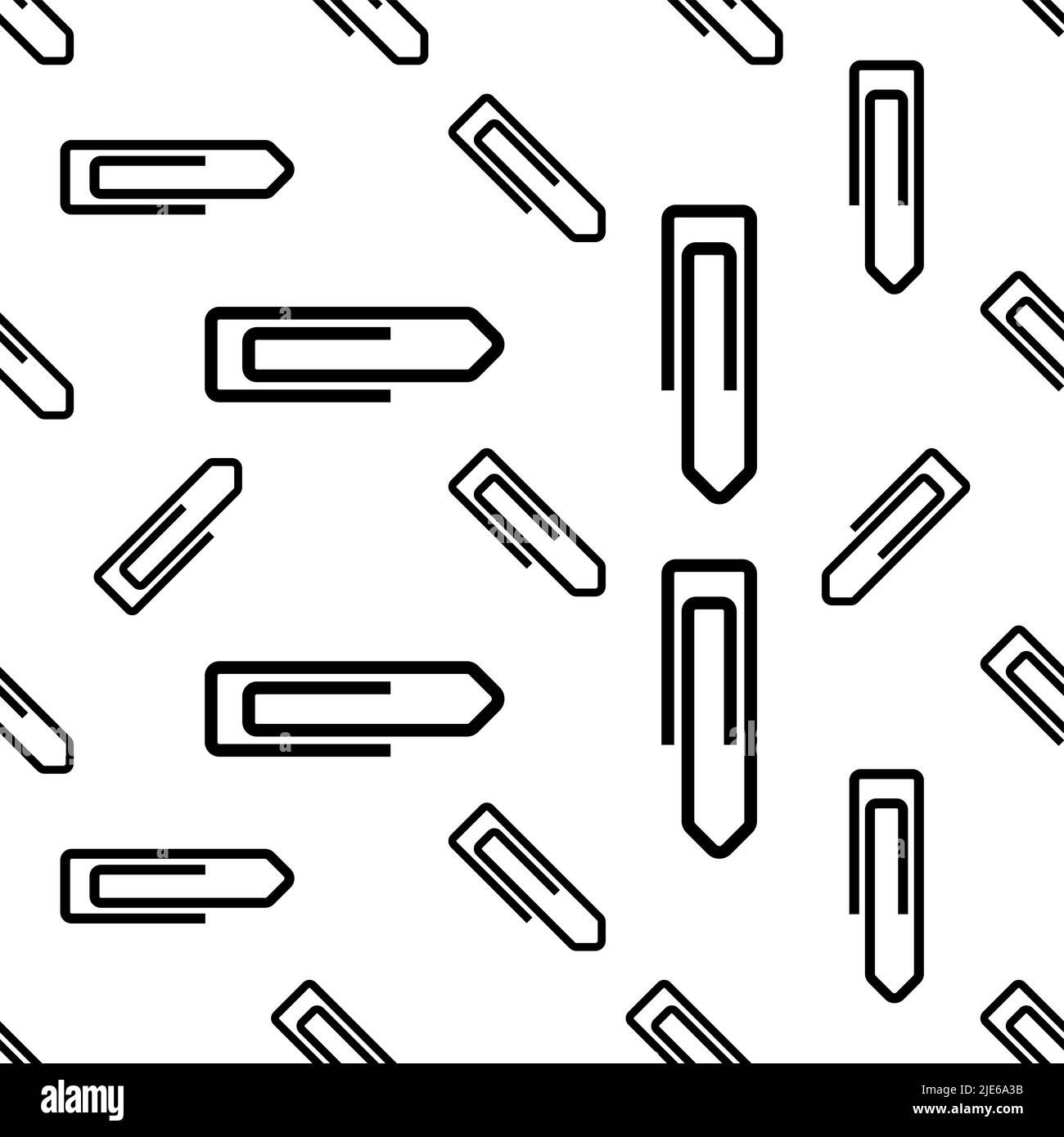 Paper Clip Icon Seamless Pattern Vector Art Illustration Stock Vector ...