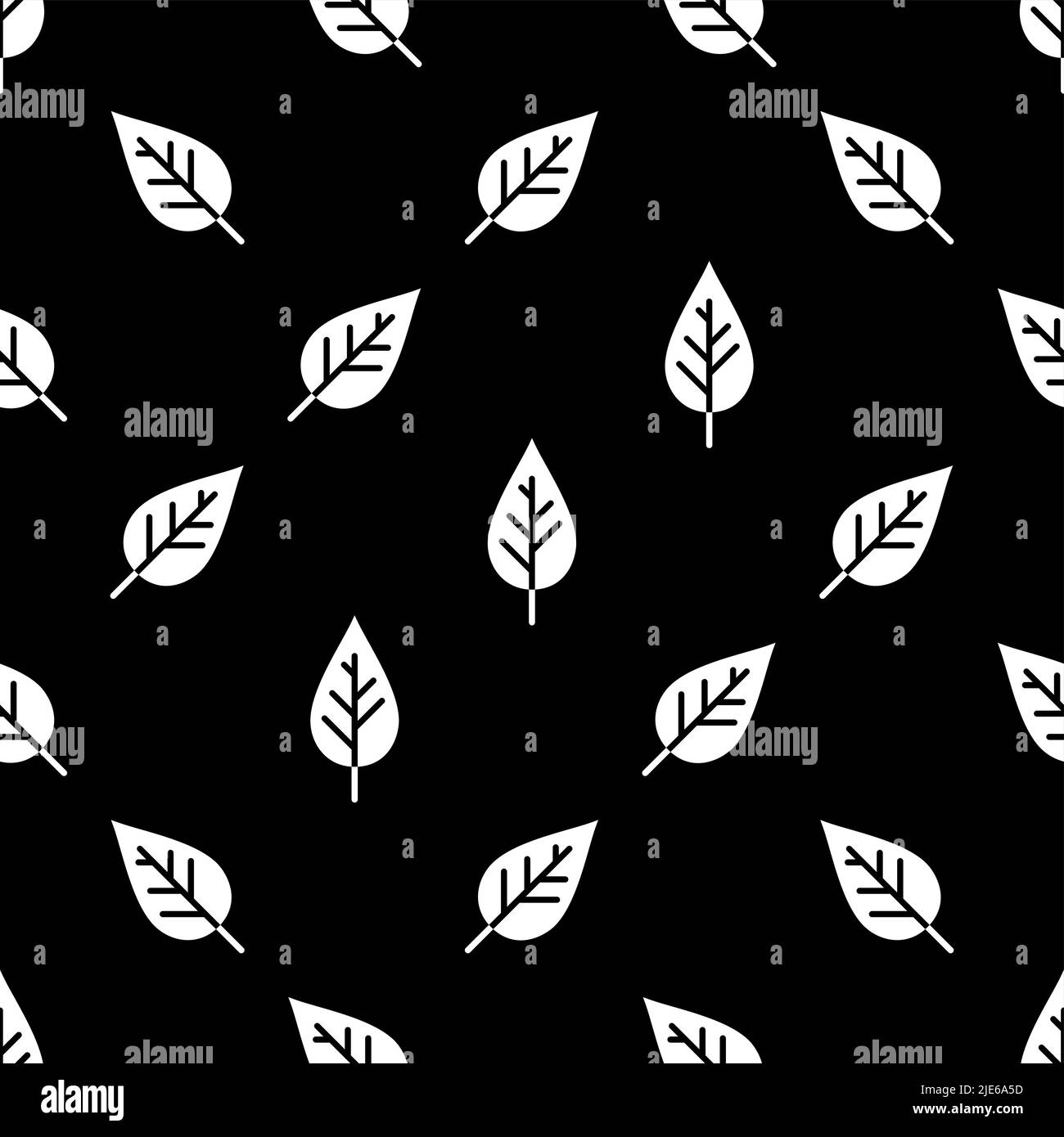 Leaf Icon Seamless Pattern Vector Art Illustration Stock Vector Image ...