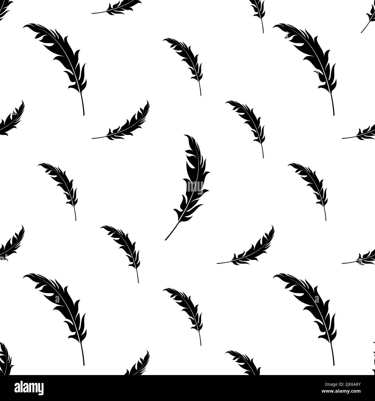 Feather Icon Seamless Pattern Vector Art Illustration Stock Vector ...