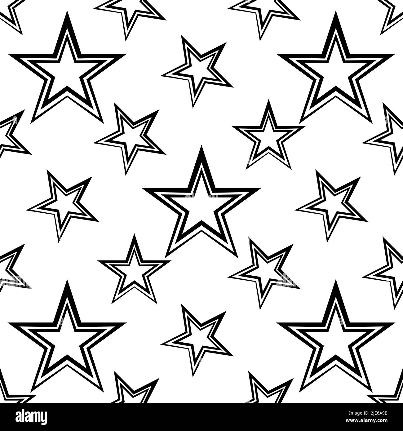 Star Shape Icon Seamless Pattern Vector Art Illustration Stock Vector ...