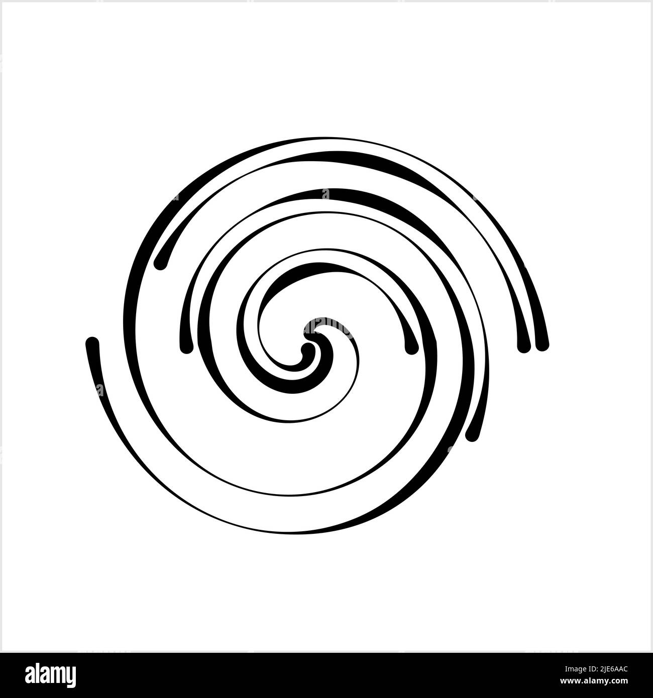 Spiral Design, Spiral Shape Vector Art Illustration Stock Vector Image