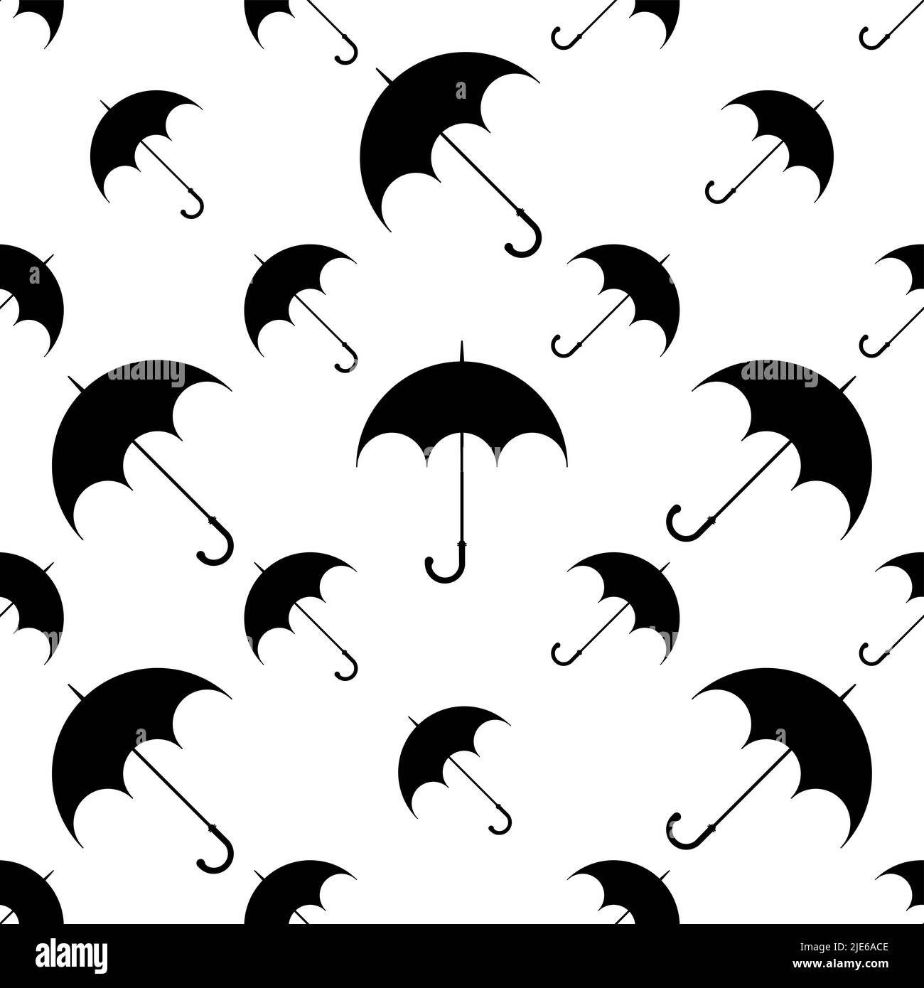 Umbrella Icon Seamless Pattern Vector Art Illustration Stock Vector ...