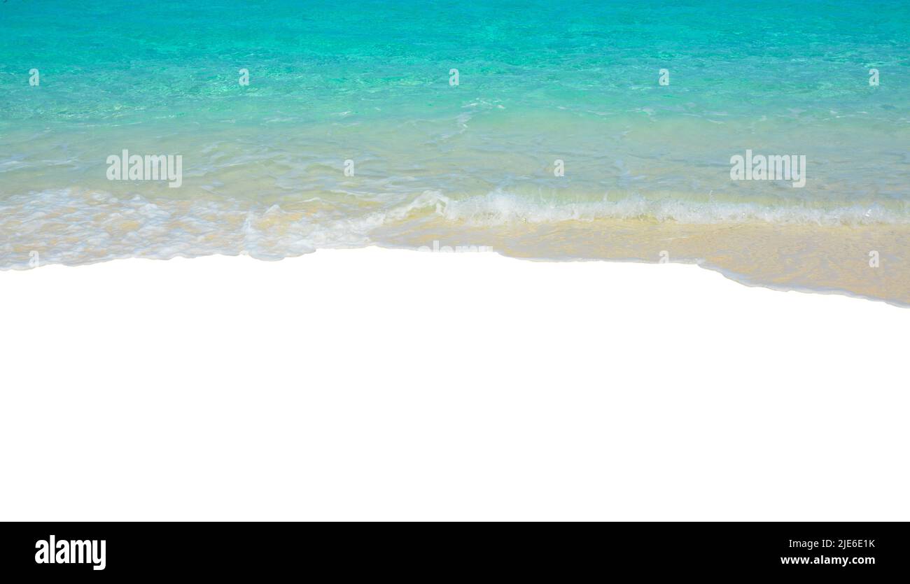 Sea wave isolated on white background Stock Photo - Alamy
