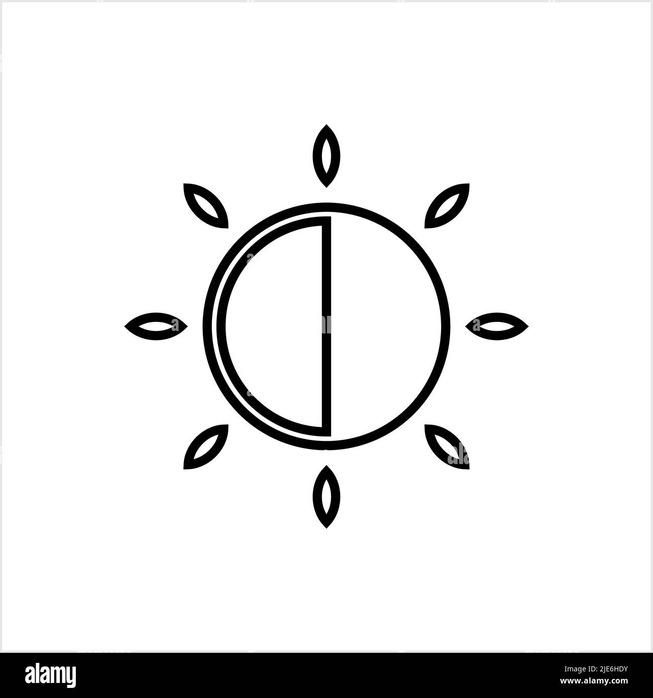 Brightness Icon, Intensity Setting Vector Art Illustration Stock Vector ...