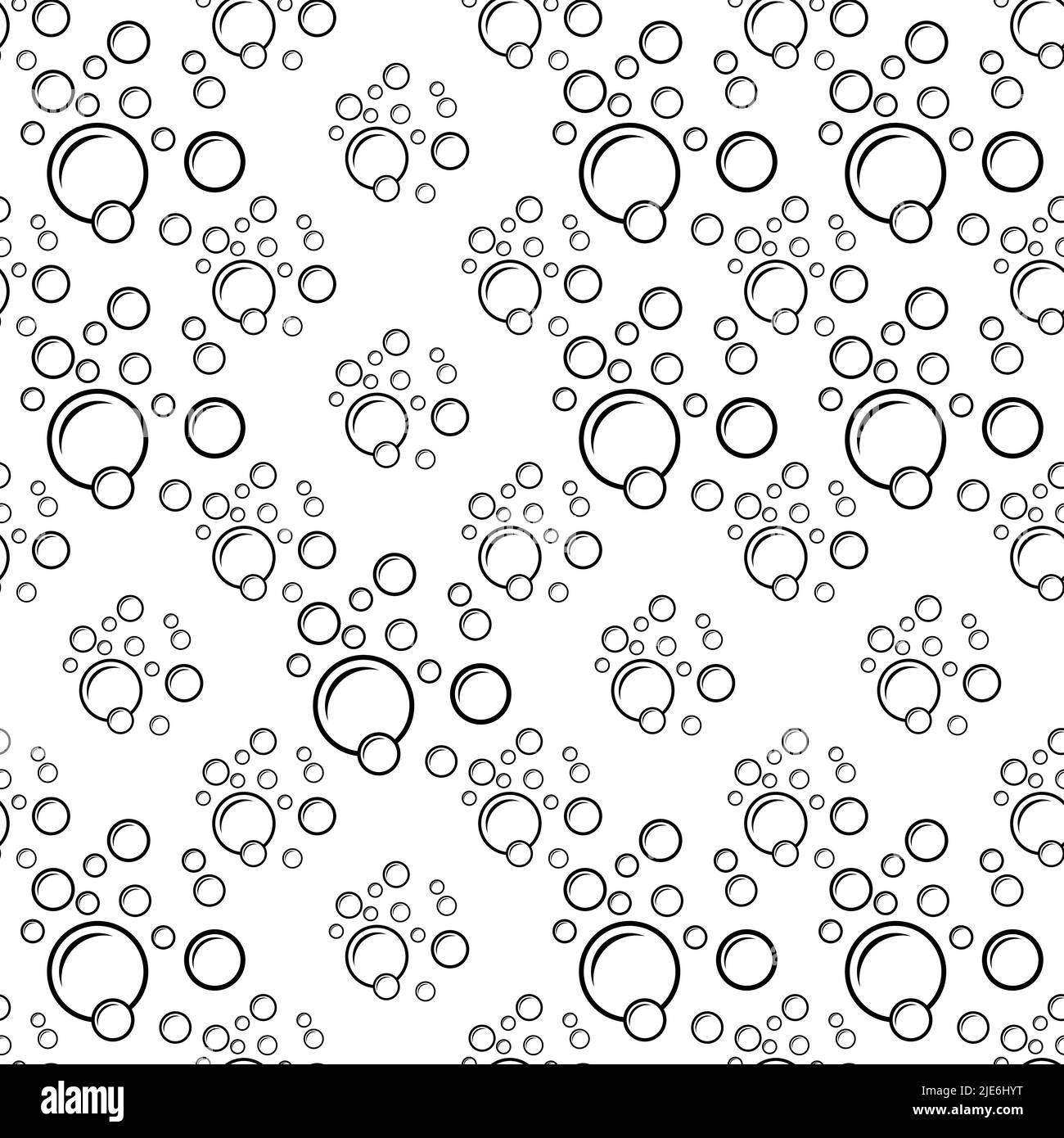 Bubble Icon Seamless Pattern Vector Art Illustration Stock Vector Image ...