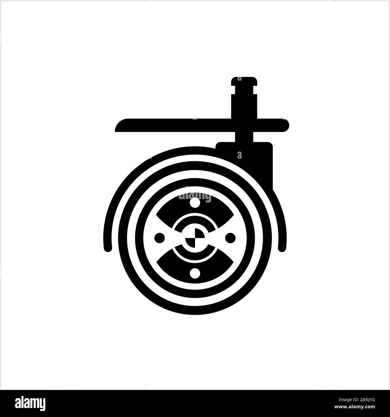 Caster Wheel Icon Vector Art Illustration Stock Vector Image & Art Alamy