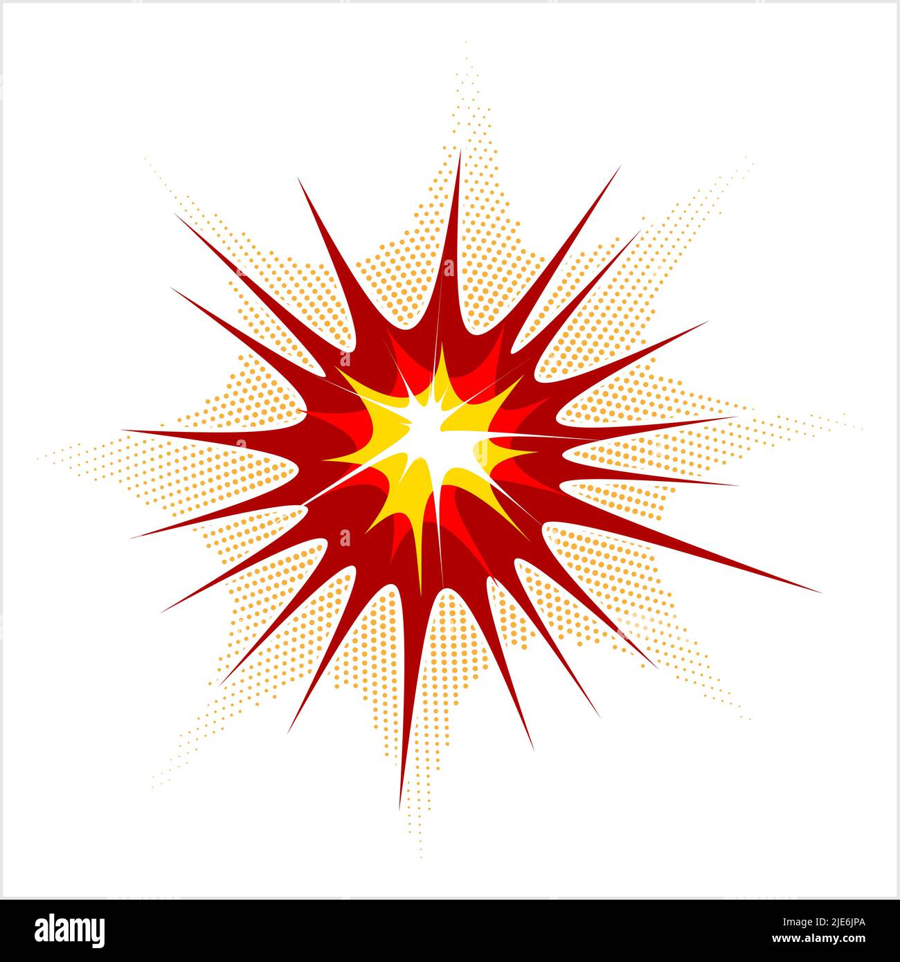 Explosion Icon, Explosion Vector Art Illustration Stock Vector Image ...