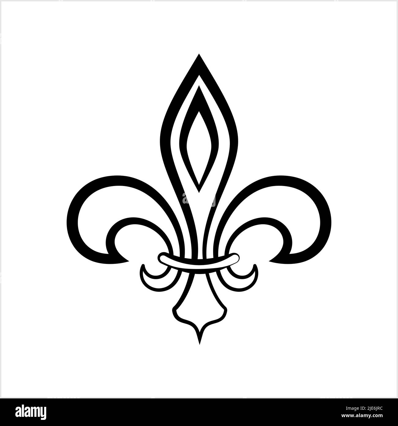Fleur De Lis, FleurDeLys Or FlowerDeLuce, The Decorative Stylized Lily Vector Art