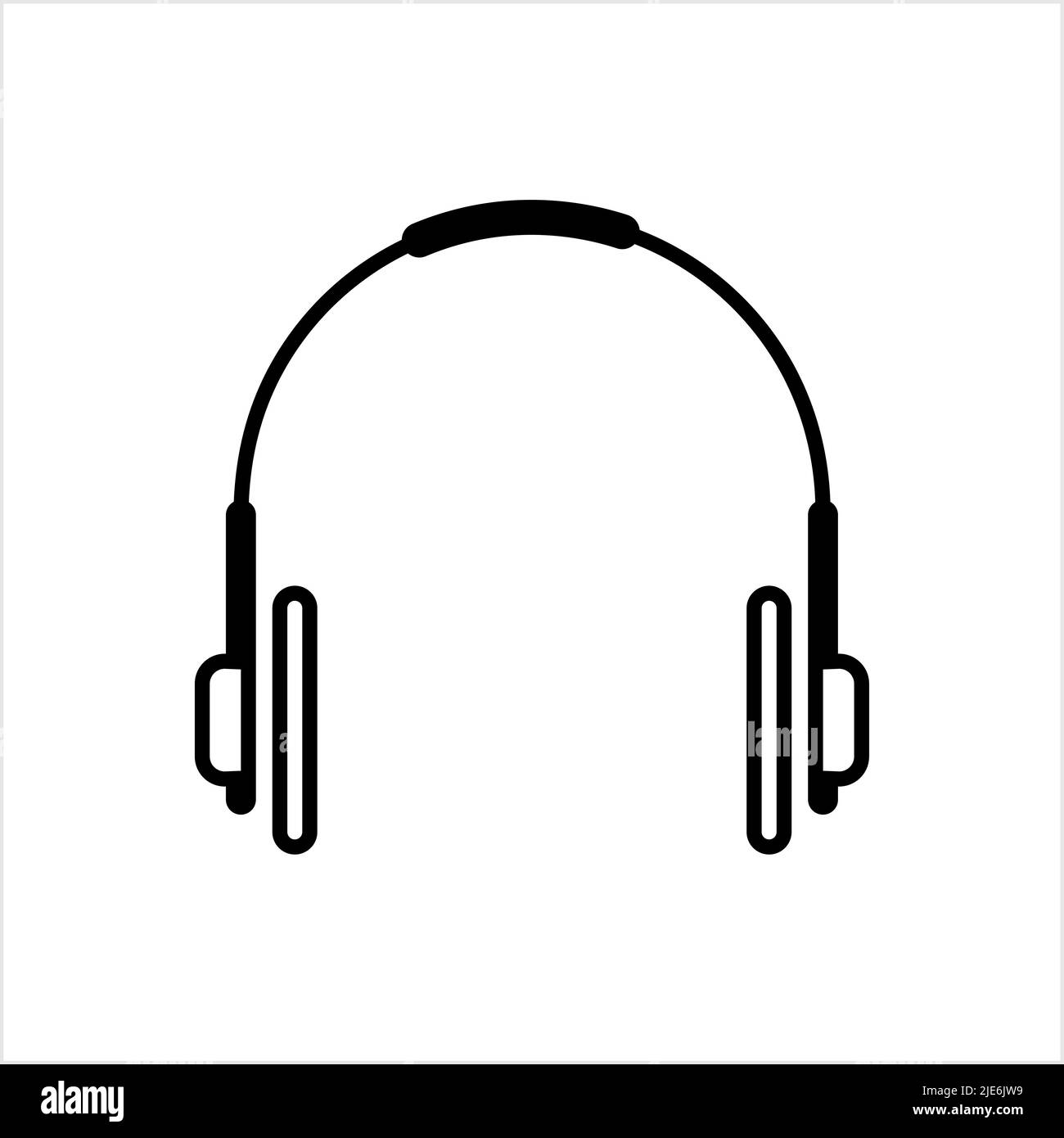 Headphone Icon, Head Phone Vector Art Illustration Stock Vector Image