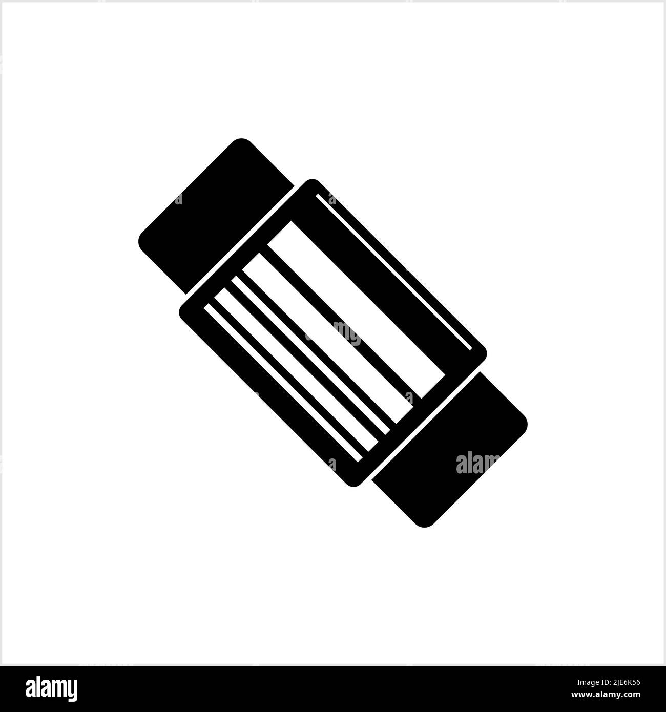 Eraser Icon, Pencil Eraser Icon, Pen Eraser Icon Vector Art