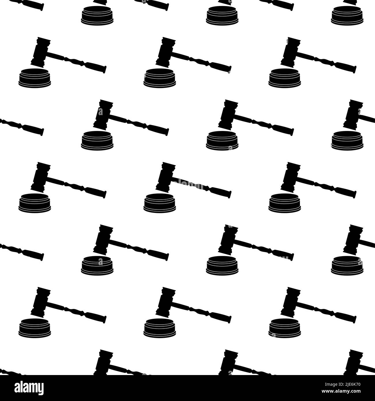 Judge Gavel Icon Seamless Pattern, Judge Hammer Icon Vector Art ...