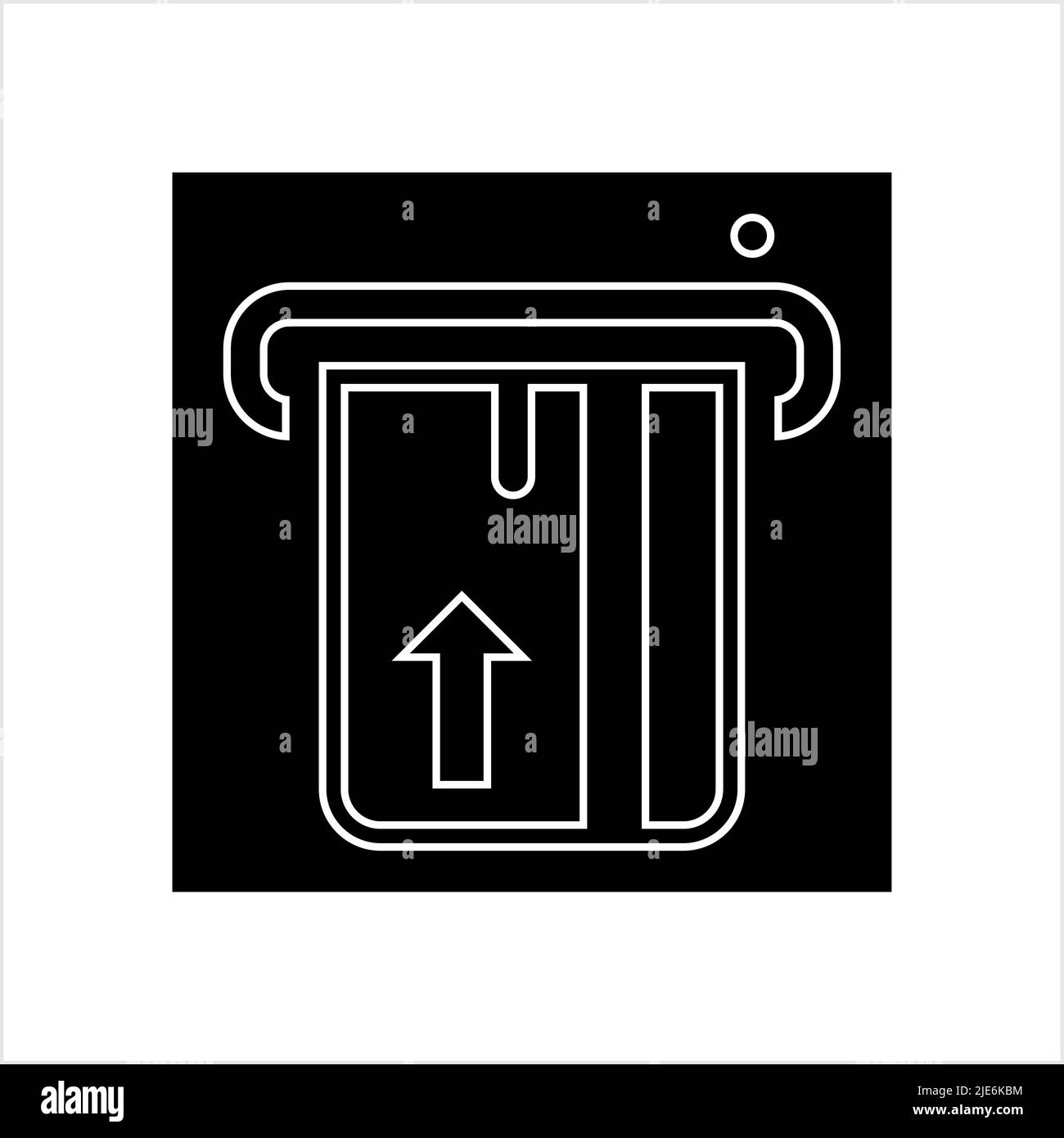Insert Card Icon, Credit, Debit, Atm, Gift Card Vector Art Illustration ...