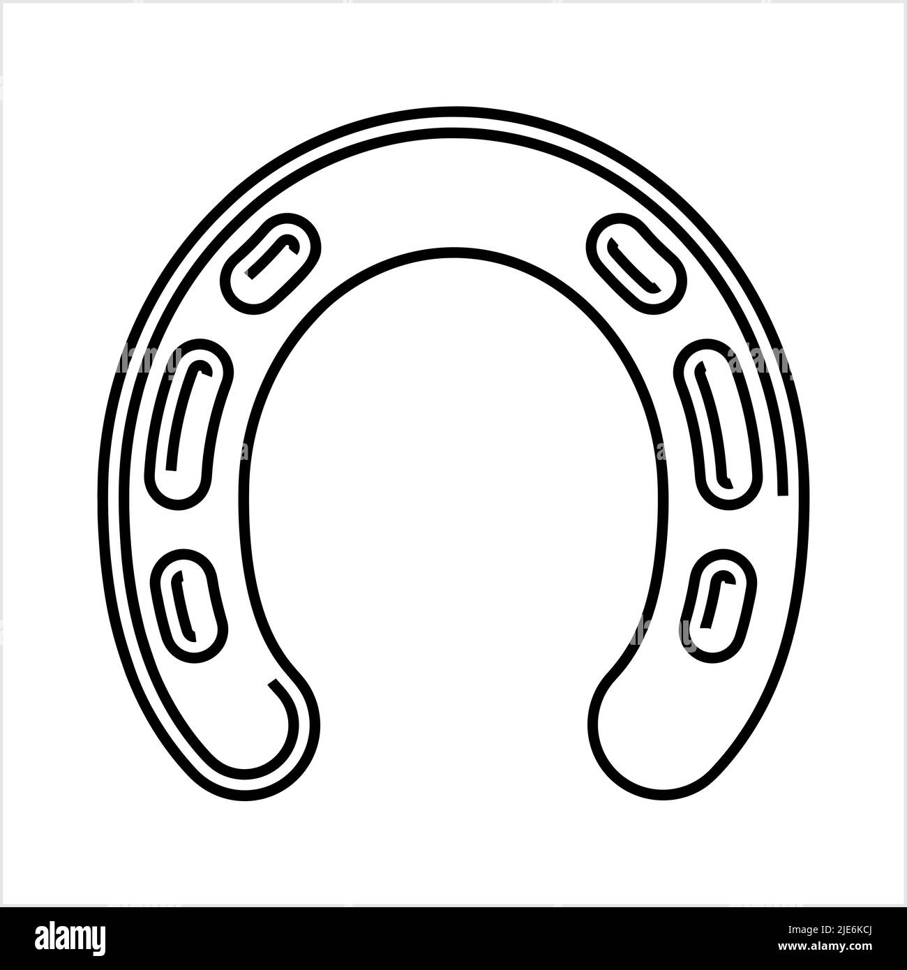 Horse Shoe Icon Vector Art Illustration Stock Vector Image & Art Alamy