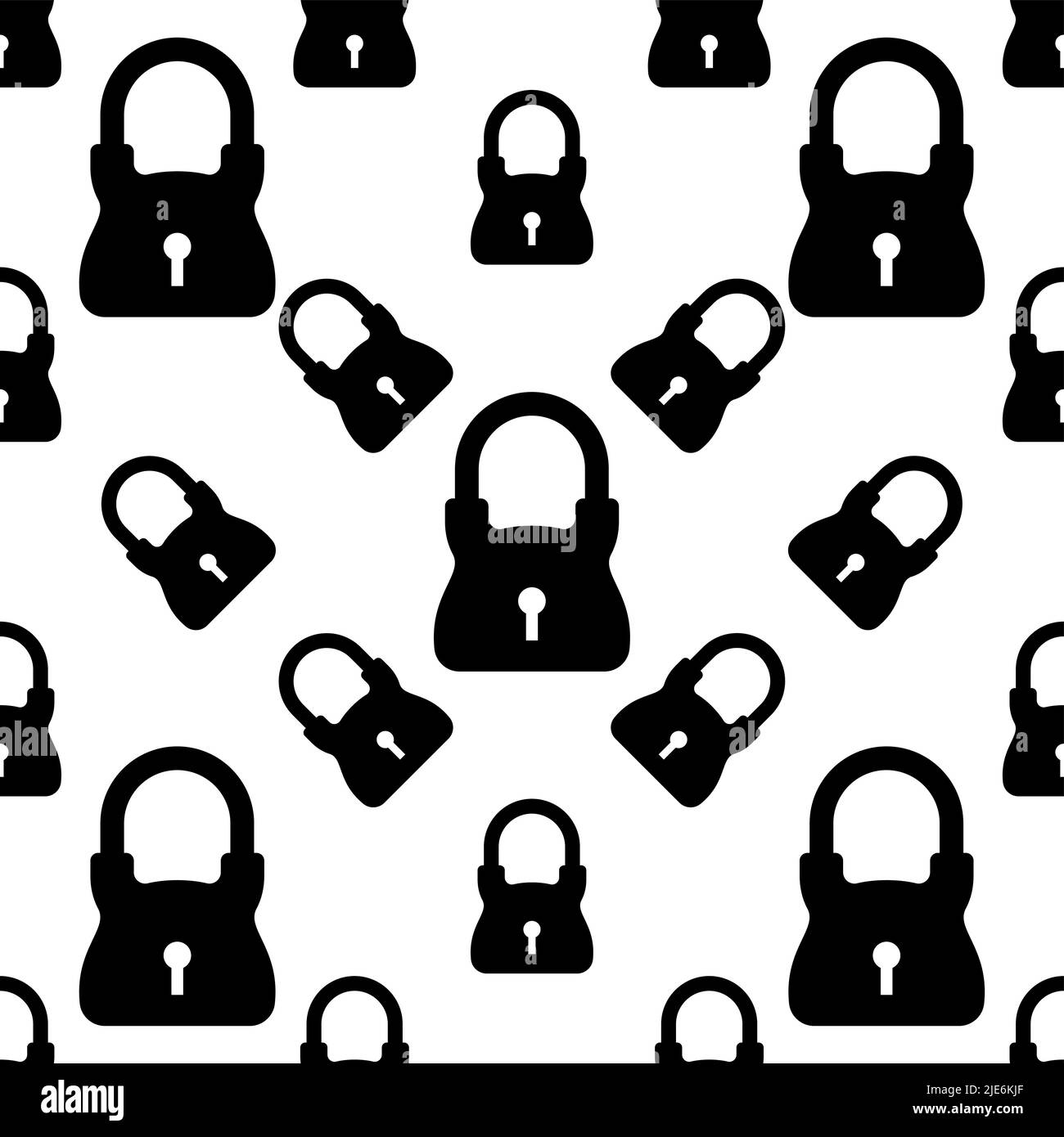 Lock Icon, Security Lock Seamless Pattern Vector Art Illustration Stock ...