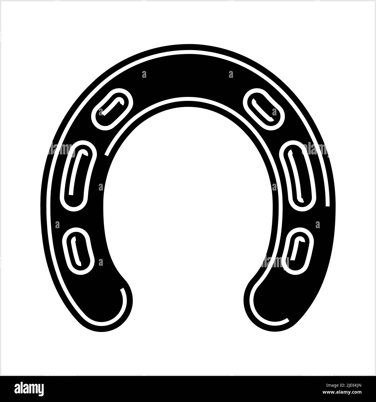 Horse Shoe Icon Vector Art Illustration Stock Vector Image & Art Alamy