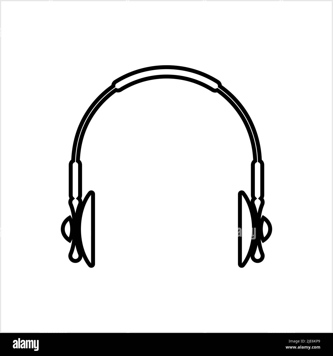 Headphone Icon, Head Phone Vector Art Illustration Stock Vector Image & Art Alamy