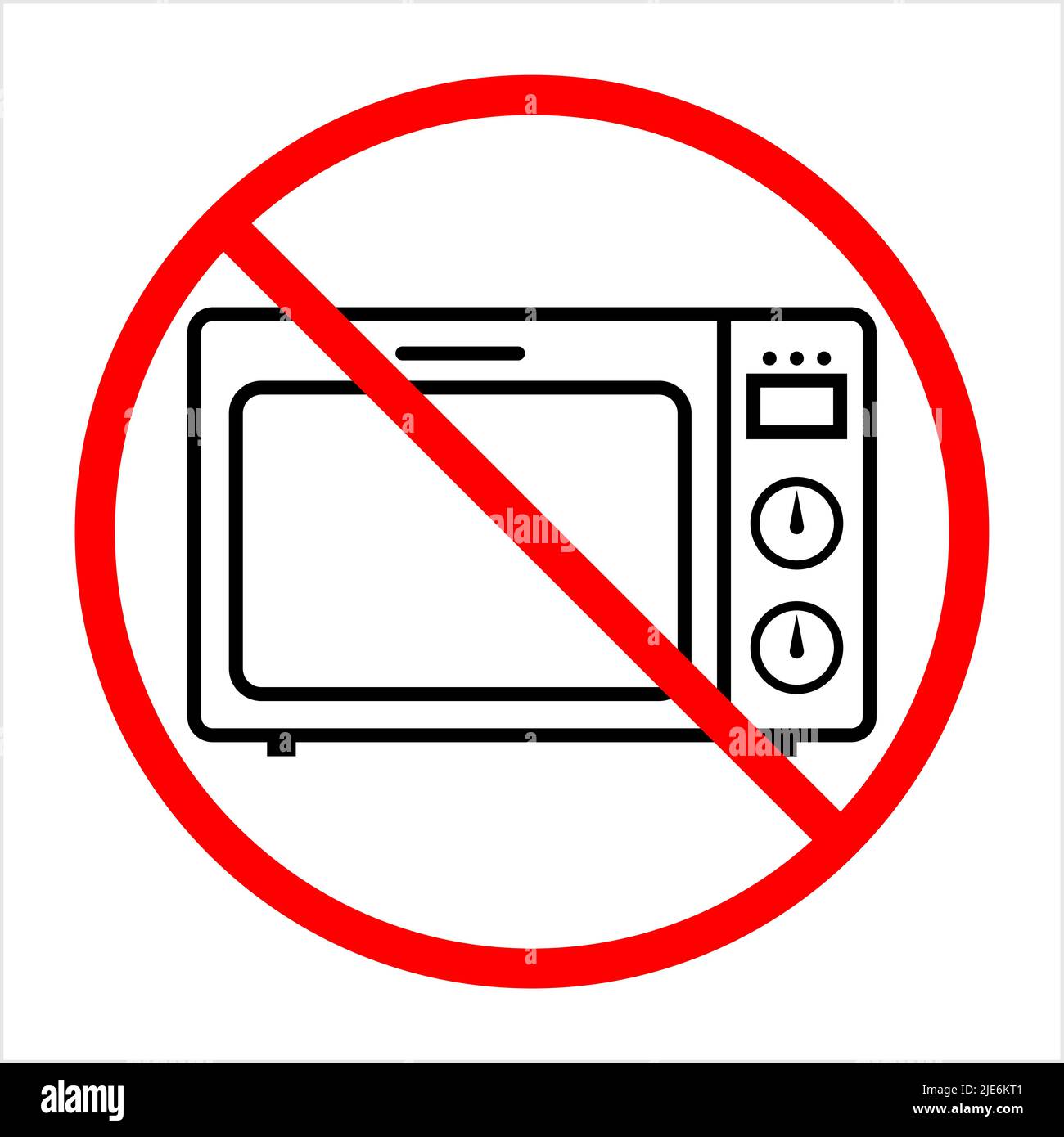 No Microwave Icon, Microwave Vector Art Illustration Stock Vector Image