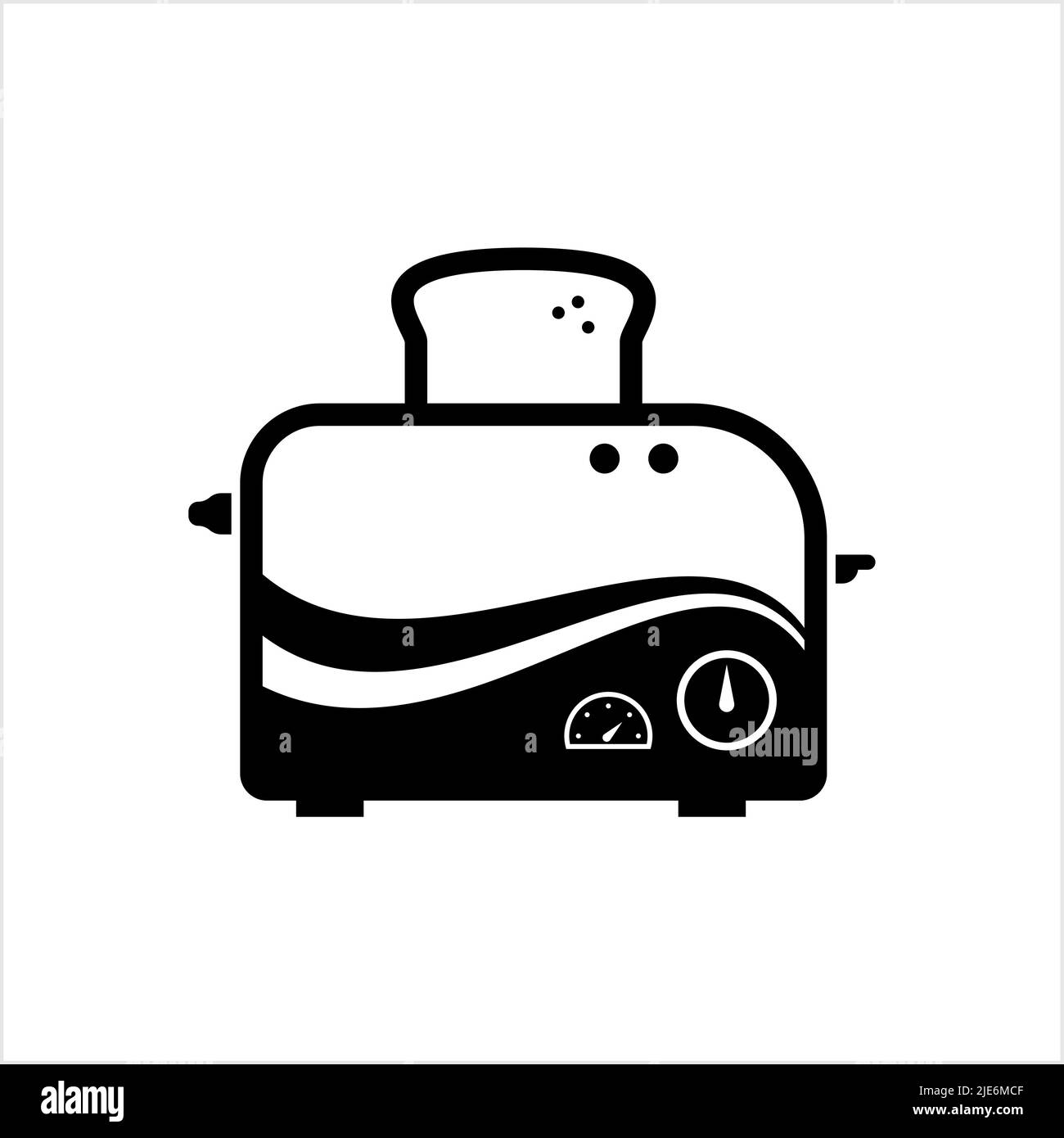 Toaster Icon, Toaster Vector Art Illustration Stock Vector Image & Art