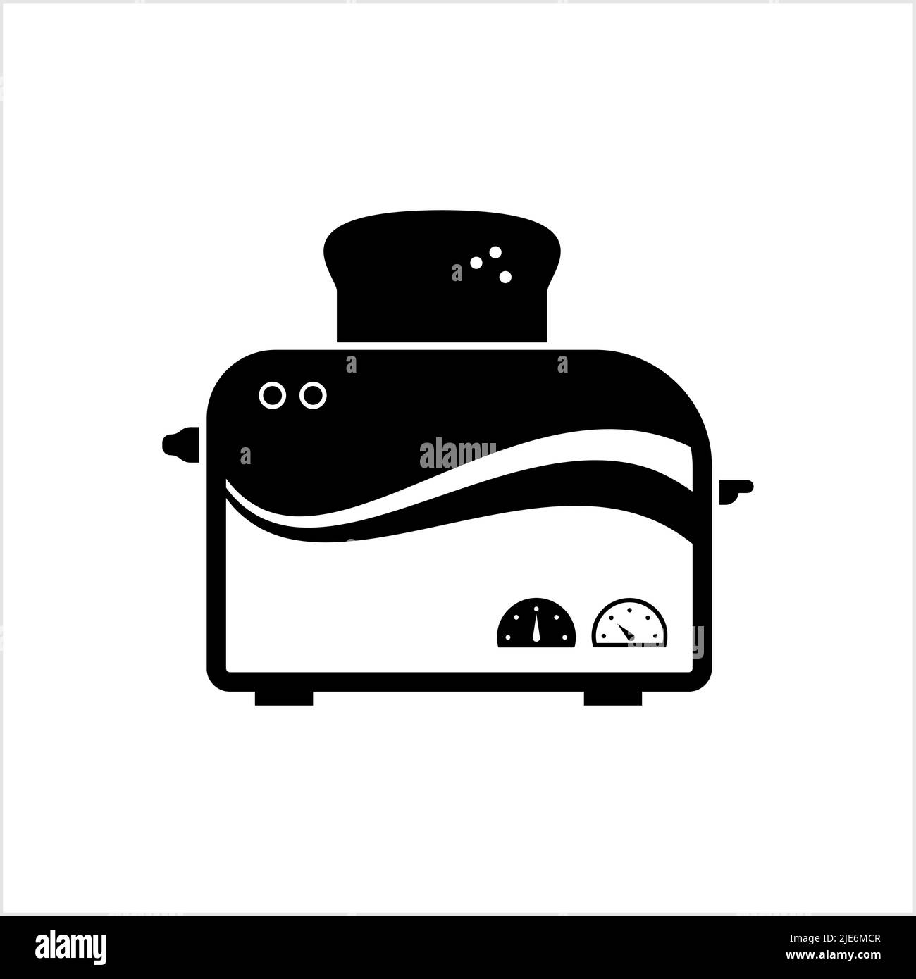Toaster Icon, Toaster Vector Art Illustration Stock Vector Image & Art