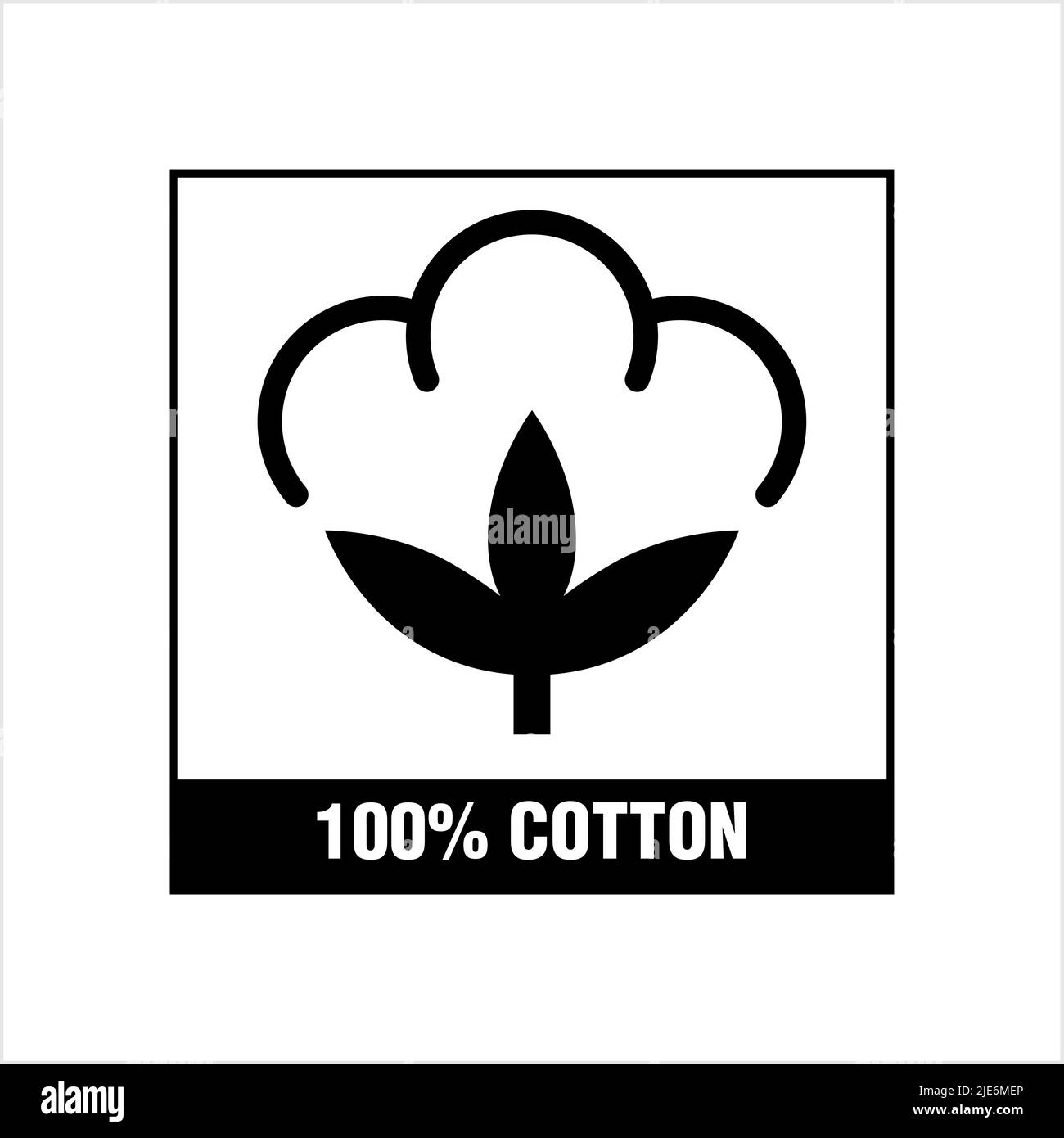 One Hundred Percent Cotton Icon, 100% Cotton Icon, Cotton Flower Icon ...