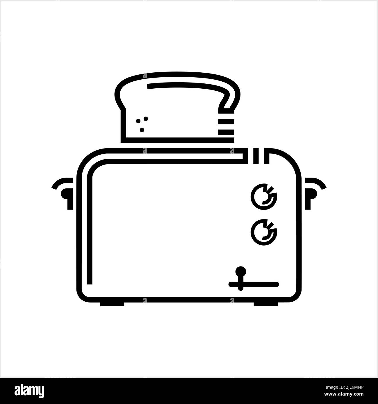 Toaster Icon, Toaster Vector Art Illustration Stock Vector Image & Art