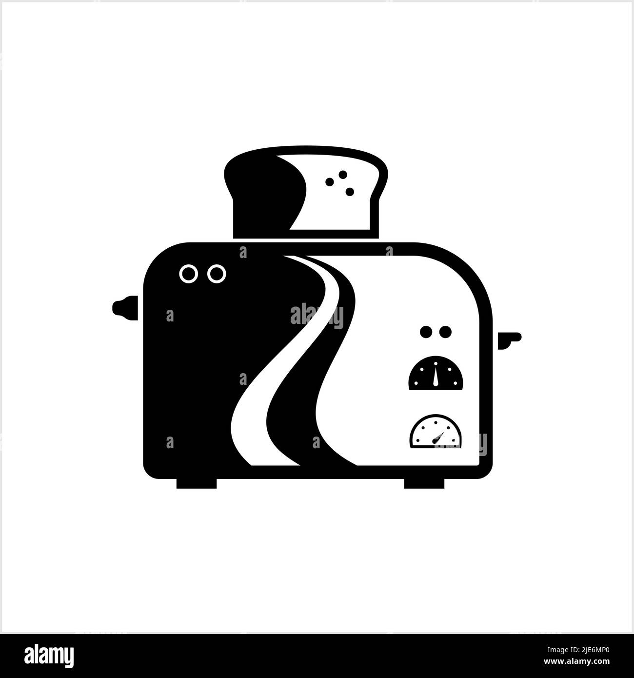 Toaster Icon, Toaster Vector Art Illustration Stock Vector Image & Art