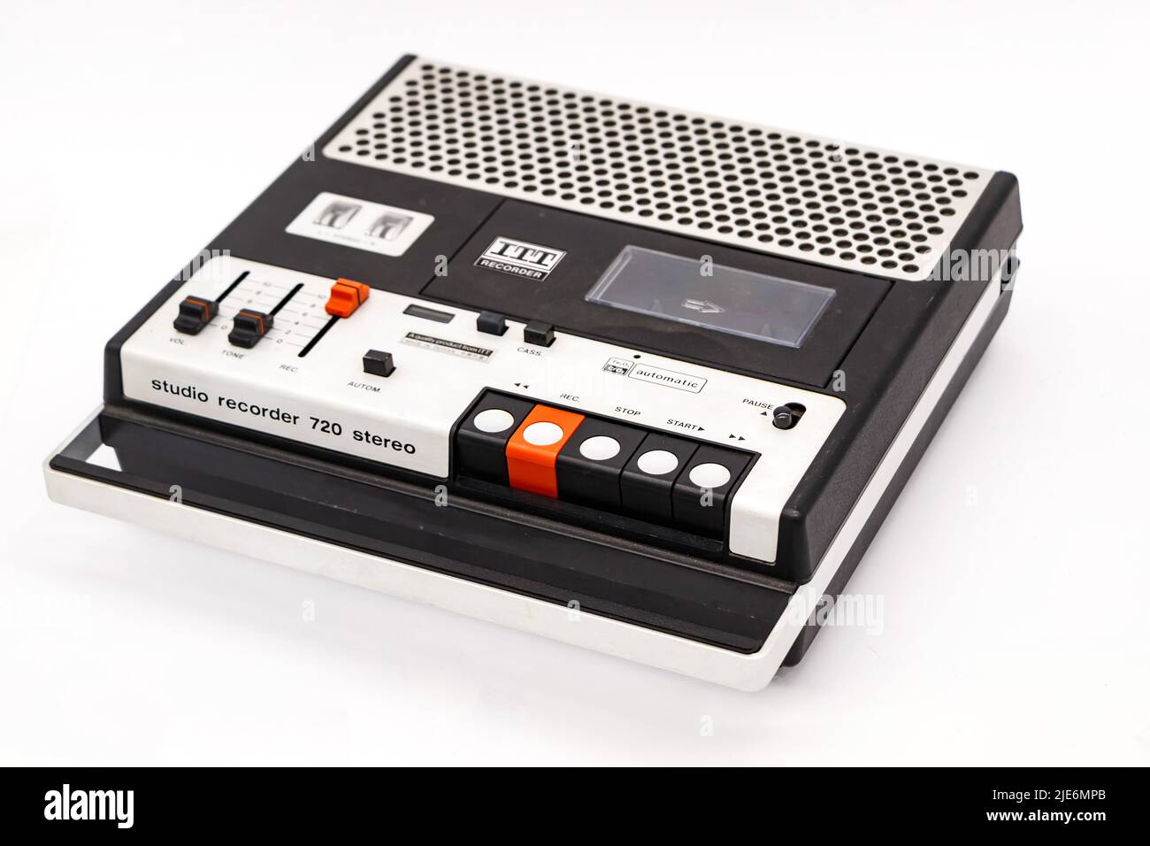 vintage ITT 720 stereo portable studio recorder Stock Photo Alamy